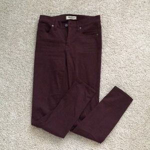 Maroon Madewell Jeans